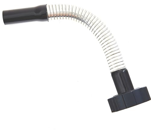 BW® Ausgießer flexibel für Metall Benzinkanister 5/10/20 Liter mit Schraubverschluss – 30cm Flexrohr Spout 25mm für Diesel inkl. Halterung für Kraftstoffkanister - Schwarz - RAL 9005 - Made in Europe