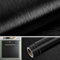 Livelynine Credence Adhesive pour Cuisine Noir Effet Inox Brossé Papier Adhesif pour Meuble Cuisine Brossé Noir Table Armoire Autocollant Frigo Réfrigérateur Noir Film Adhesif Lave Vaisselle 40CMx2M