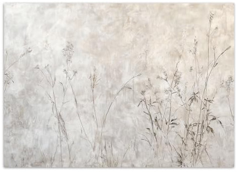 Feeby - 3d Tapete - 250x175cm - Fototapete Schlafzimmer - Graue Nebel-Pflanzen - Deko Wohnzimmer - Wallpaper - Wand Deko - Wandtapete - Wandbild XXL - Tapete - Wanddeko - Vliestapete - Wandbilder