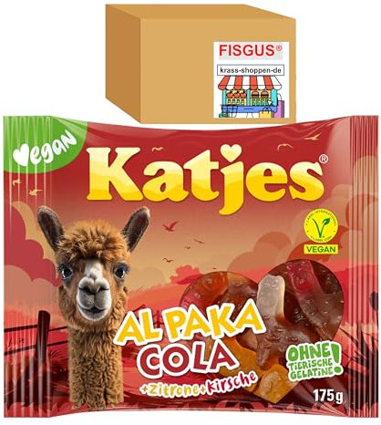 24 Sorten Katjes VEGANES Fruchtgummi - selbst zusammenstellen - ab 1 Tüte - Ein Angebot von FISGUS® by krass-shoppen-de (AlPaka Cola)