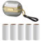 Reusable Lint Roller,Double Sided Clothes Roller,Small Travel Lint Roller,Portable Mini Lint Roller Travel Size with 5 Replacement Heads for Removing Pet Hair (Gray)