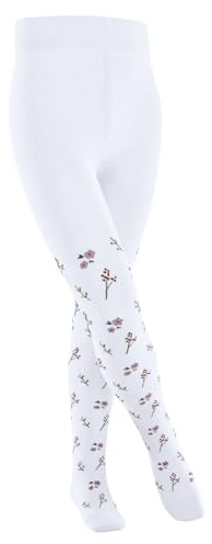 FALKE Unisex Kinder Little Flowers Strumpfhose Baumwolle atmungsaktiv