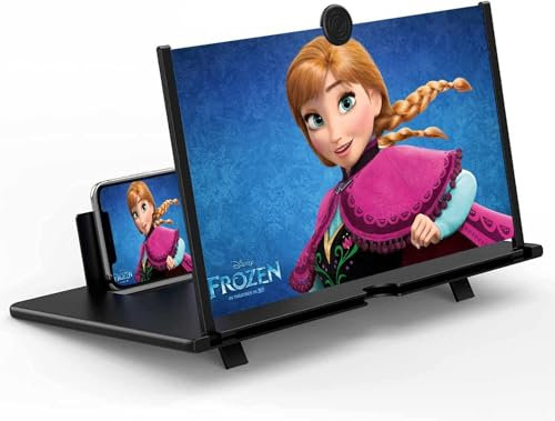 AiMeiteng 16 pollici Schermo ingranditore per cellulare, 3D HD lente ingrandimento smartphone, Ingrandimento schermo cellulare, anti- blu per tutti gli smartphone