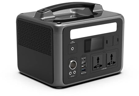 Station d'alimentation portable avec onde sinusoïdale pure de 220 V, générateur solaire de 600 W pour aventures en plein air, camping et secours d'urgence