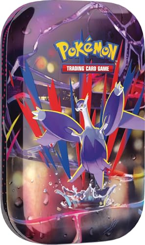 Pokémon-Sammelkartenspiel: Mini-Tin-Box Mega-Helden – Mega-Latias (1 Sticker, 1 Bildkarte & 2 Boosterpacks)