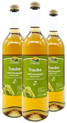 BLEICHHOF® Traubensaft (weiß) - Direktsaft, vegan (3x0,72l)