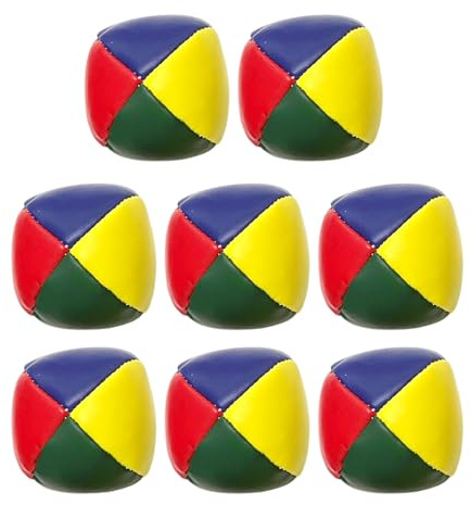 DUINIU 8 Balles De Jonglage, Balles De Palmier Colorées, Jouets D'Entraînement Au Lancer Et À La Capture, Adaptés Aux Jeux d'enfants.