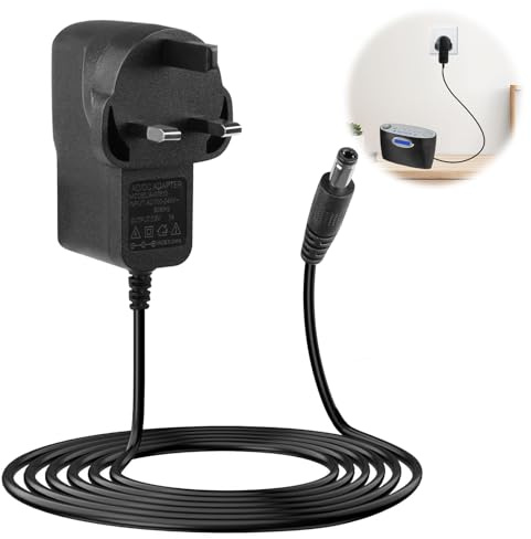 7.5V Roberts Radio Mains Adaptor Power Supply Compatible with Roberts Elise DAB/FM/RDS Play20 for Gemini45/59 DAB Radio, Roberts Revival Petite2 Digital Radio Replacement Charger Cable Plug