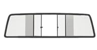 Caddy 1 14d Heckscheibe Schiebefenster Schiebescheibe klar