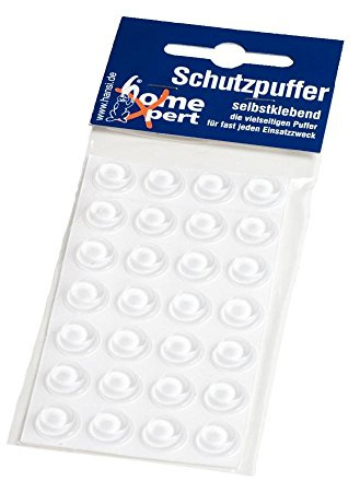 Unbekannt Home Xpert Schutzpuffer transparent, 28 Stück Ø 12 mm Höhe: 3,5 mm