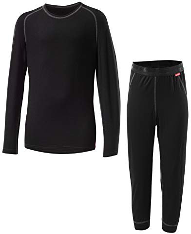 Löffler Kinder Set 3/4 Hose Transtex Warm, schwarz, 152, 13746