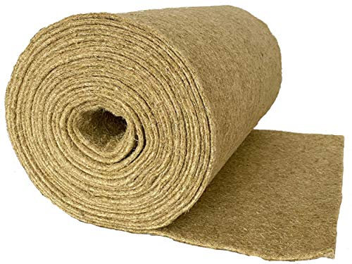 Permmiproducts Nagerteppich 100% Hanf, Meterware, 0,60 m x 25,00 m x ca. 0,5 cm dick, Nagermatte, Hanfmatte für Kaninchen,Meerschweinchen, Nager,Hemp mat