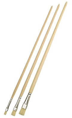 mako Pinselset Gussow-Pinsel 3er Set helle Borsten Nr. 4 8 12 malen streichen lackieren