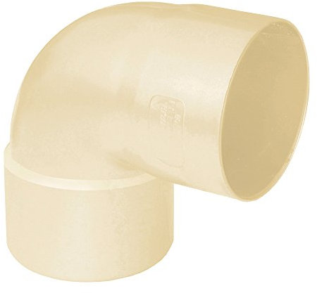 - Gouttière PVC 25 demi-ronde - Coude PVC 87°30 FF pour tube Ø80 épaisseur 3.2mm - sable