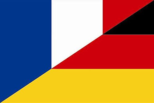 U24 Fahne Flagge Frankreich-Deutschland Freundschaftsflagge 90 x 150 cm