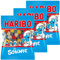 Haribo Schlümpfe, 3er Pack, Gummibärchen, Weingummi, Fruchtgummi, Vegetarisch, Im Beutel, Tüte