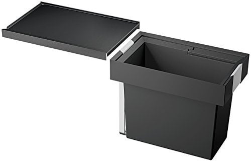 BLANCO FLEXON II 30/1 | Abfall Müllsystem | für 30 cm breite Unterschränke | System zum Einbau in Schubladen | Systemabdeckung | 1 x 19 Liter Eimer | Minimale Einbauhöhe: 355 mm