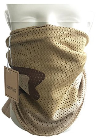 QMFIVE Taktischer Tarnungs-Schal, Unisex Mehrzweckmilitärstirnband-Art-Kopf-Verpackungs-Gesichts-Ineinander greifen-Halstuch für Kampf, Jagd, Klettern, Wandern, Radfahren im Freienaktivität (A-DC)