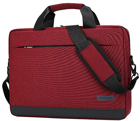 HotYou 15.6 Zoll Laptoptasche Notebooktasche 14-15.6 Zoll, Laptop Tablet Schultertasche 360 Stoßfest Umhängetasche Computer Bag Tasche Wasserdicht mit Schultergurt,Rot,15.6 Zoll