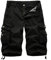 DONGD Cargo-Shorts für Herren, Baumwolle, entspannte Passform, Camouflage, Camouflage-Muster, Schwarz, 54 DE