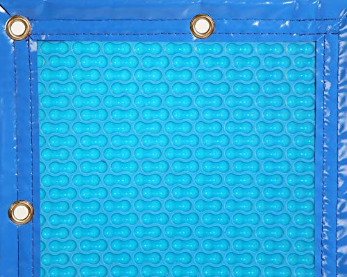 INTERNATIONAL COVER POOL Cobertor Solar 400 micras GeoBubble para Piscina de 4 x10,5 Metros con Refuerzo en los Anchos