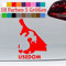 generisch Usedom Aufkleber Ostseeinsel Urlaub Camping KFZ Umriß I Love Auto Kontur 31-Rot 12x8,5cm