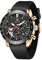 BY BENYAR - Reloj para Hombre, Impermeable, cronógrafo Luminoso, clásico, Relojes de Pulsera de Piel, Gran Esfera Fecha, analógico, para Hombre, Regalo Elegante, Negro, Rubber, Correa