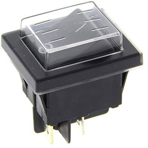 Interrupteur 4 cosses noir, avec protection compatible avec des Nettoyeur haute pression LAVOR, MAC ALLISTER