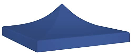 vidaXL Toit de Tente de Réception Toile de Toit de Chapiteau Remplacement de Toit de Tente Escamotable Pavillon de Jardin 2x2 m Bleu 270 g/m²