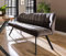 Beauty.Scouts Sitzbank Bodaway - Anthrazit Velvet, Stahlgestell - Robuste Esszimmer- und Couch-Sitzbank, 180x58x81 cm