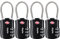 Diyife 4 PCS Serrures à Bagages TSA, Cadenas de sécurité à 3 Chiffres, Cadenas à Combinaison, Code de Verrouillage pour Les valises de Voyage Valise Sac de Bagages