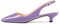 HDEUOLM Donna Gattini Basso Tacco Heel a Punta Sandali Slingback Slip-on Pumps Feste Dress 3.5 CM Heels Viola 40 EU