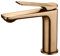 Brushed Copper Bathroom Sink Tap Basin Standing Faucet Mixer Single Lever