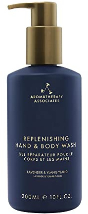 Aromatherapy Associates Auffüllendes Hand- und Körperwaschmittel – angereichert mit hydrolysiertem Haferprotein, Lavendel, Ylang Ylang, Ho-Holz, feuchtigkeitsspendend