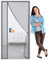 Tenda Zanzariera Magnetica - 70x210 cm - Zanzariera Magnetica Anti-zanzara - Anti-Insetto Traspirante Porta Scorrevole per Porte Corrido Cortili d'Ingresso,grigio