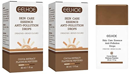 Ditanpu 2 Stück 30ml Bronzer Tropfen, Bronzing Drops Für Das Gesicht, Fake Tan Peptid Seren, Anti-Pollution-Essenz Für Strahlenden Glanz, Replenishing Face And Body Bronzing Essence For Fine Lines