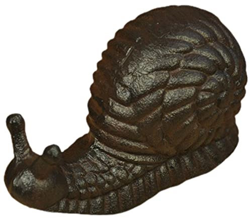 Uonlytech Eisen Schnecken Figur Deko Schnecke Statue Skulptur Gartenfigur Terifigur Modell Dekofigur Gartendeko Ornament für Mikrolandschaft Terrarium Bonsai Dekoration