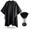 Delkinz Barber Cape with Adjustable Snap Closure waterproof Hair Cutting Salon Cape for Unisex, Perfect for Hairstylists (Barber Cape and Neck Duster)