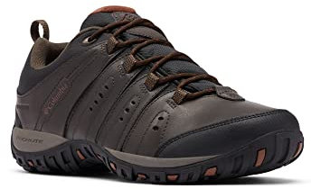 Columbia Woodburn 2 WP, Scarpe da trekking ed escursionismo impermeabili a vita bassa Uomo, Cordovan/Cinnamon 2024 , 50 EU