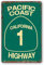 GQWJKSZ Vintage-Metall-Blechschild, Pacific Coast Highway-Schilder, Kalifornien-Dekor, Abbey Street, Straßenschild, Surf-Blechschilder, Sommer-Reise-Geschenk, 20,3 x 30,5 cm