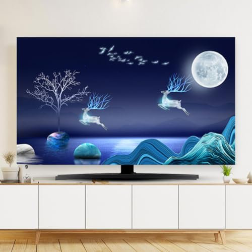 Universelle Tv-abdeckung Für Den Innenbereich Für Smart-tv, Staubdichter, Wasserdichter Smart-tv-displayschutz Aus Polyesterfaser Für 32 Bis 80 Zoll Led-, Lcd- Und Oled-smart-tv(Size:45-48IN,Color:C)