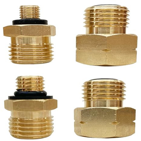 Gasflaschen Adapter, Gas Adapter, 4 Teiliges Gasflaschen Adapter Set Europa, Zum Anschluss von Druckreglern an Ausländischen Gasflaschen(D1 -D4)