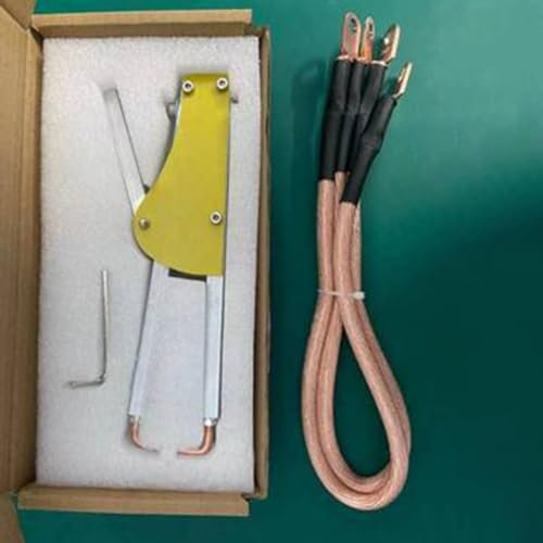 HEBEOT Punktschweißstift-Zange, Schraubenschlüssel, Draht-Set, verstellbar, Punktschweißgerät, Druck, Epoxidplatte, Schweißstift, Stumpflötzange (C)