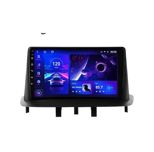 2Din 4G Android 11 Car Radio Multimedia Video Player Compatible for Renault Megane 3 2008-2014 GPS Navigation Head Unit Carplay(T4C-MIC)
