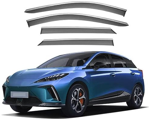 XFANGNB Deflecteur Vitre Voiture pour MG 4 2022-2023, Déflecteurs d'air Fenêtre Latérale Avant ArrièRe Pare-Pluie Coupe-Vent Accessoires