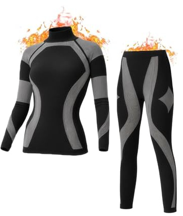 Inno Seamless Thermal Underwear for Women Long Johns Skiing & Cold Weather