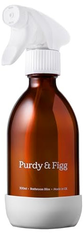 Baño Bliss Bottle for Life l Botella de spray recargable l Planet Friendly l Acción de gatillo ajustable l Botella de vidrio para soluciones de limpieza l Botella de spray de 300 ml l Fácil de mezclar