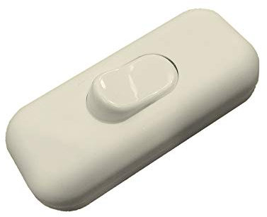 Interruptor de paso marfil, diseño minimalista, 10A, 250V, ideal para controlar la iluminación en espacios domésticos y comerciales.