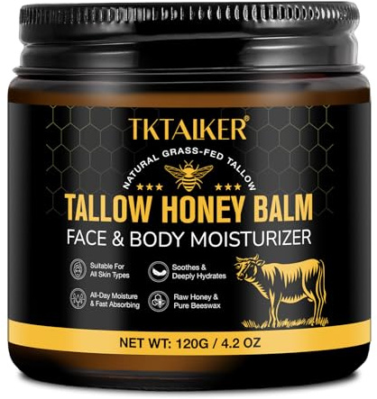 Beef Tallow for Skin, Beef Tallow for Face, Hydrating Tallow Balm with