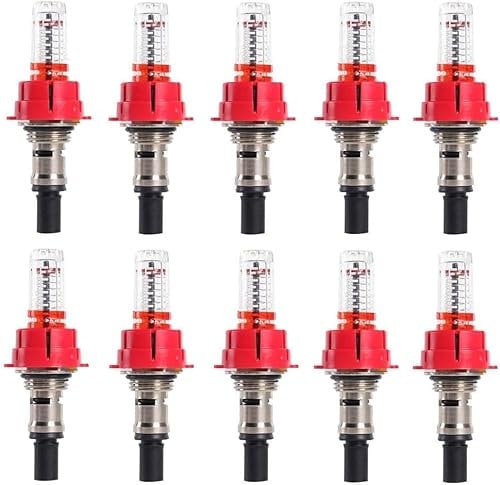 Daaxing Underfloor Heating Manifold Flow Meter,Visual Flow Monitoring Regulator For Underfloor Heating Systems,Regulator Optimizing Heat Distribution Underfloor Heating Manifold Flow Meter (1/2,10PCS)